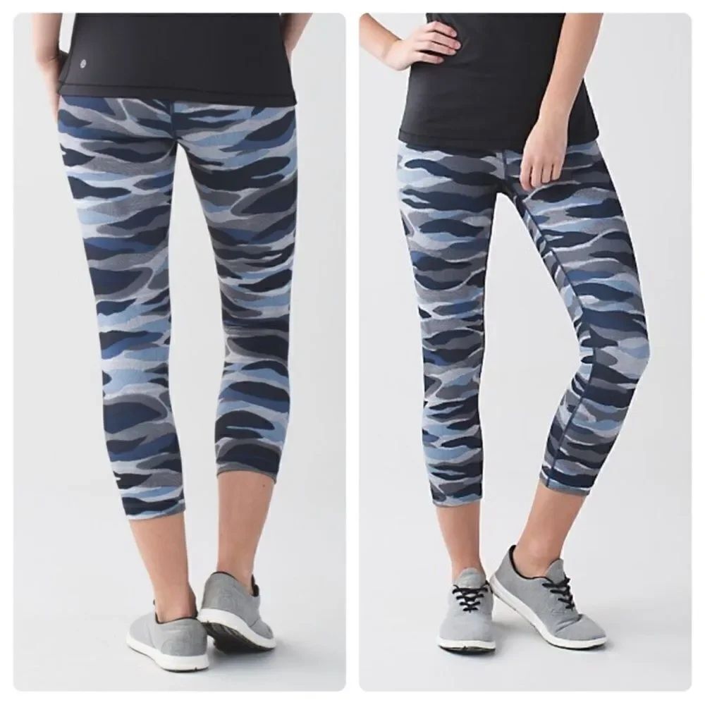 Lululemon Wunder Under Mini Coast Camo leggings 6